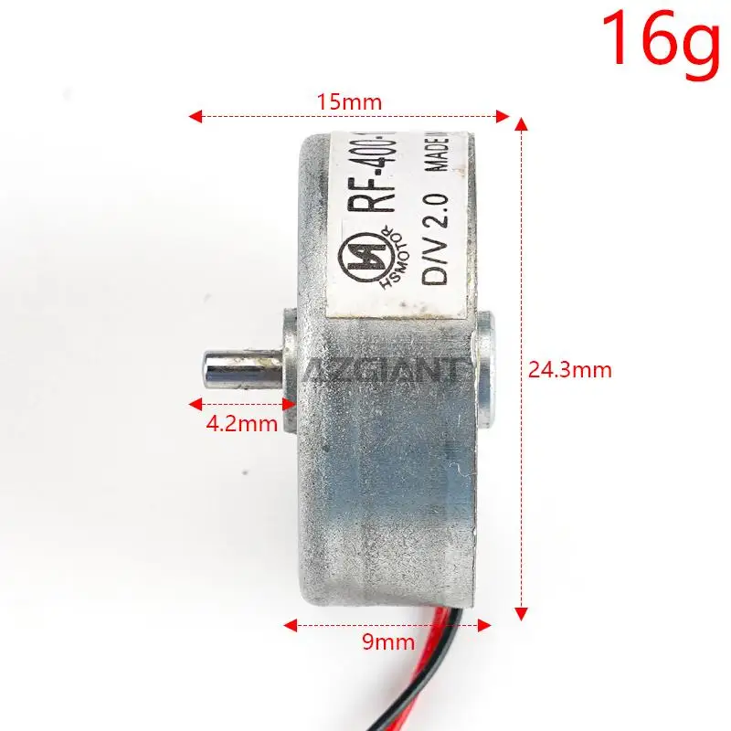 RF-300C-12350 RF-400CA-1D350 DC Small Motor for Carbon Brush Torque DIY Car and Boat Model Massager Motor
