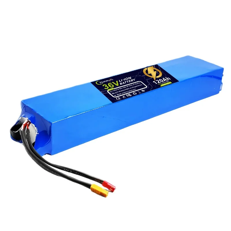 10S3P 120Ah 36V lithiumbatterij 18650 lithiumbatterij geschikt voor Xiaomi M365 batterij Moto Scooter batterij + 42V oplader - afbeelding 2