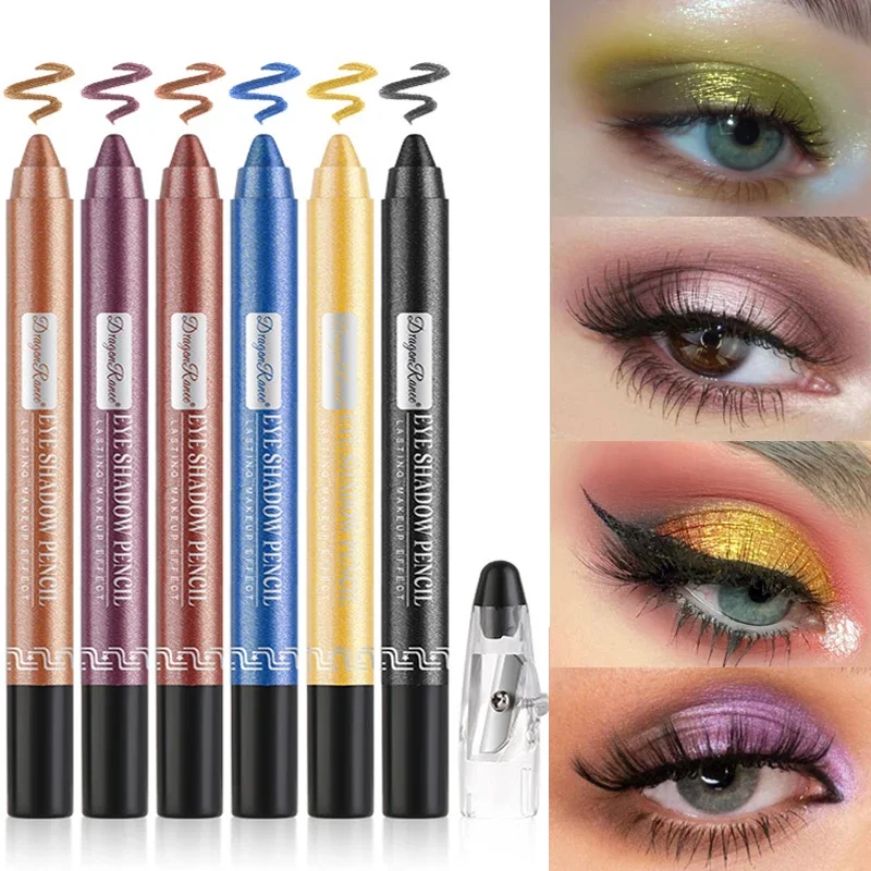 Diamond Glitter Silkworm Eyeshadow Liner Pencil Highlighter Contouring Long Lasting Matte Eye Shadow Stick Eyes Makeup Cosmetics