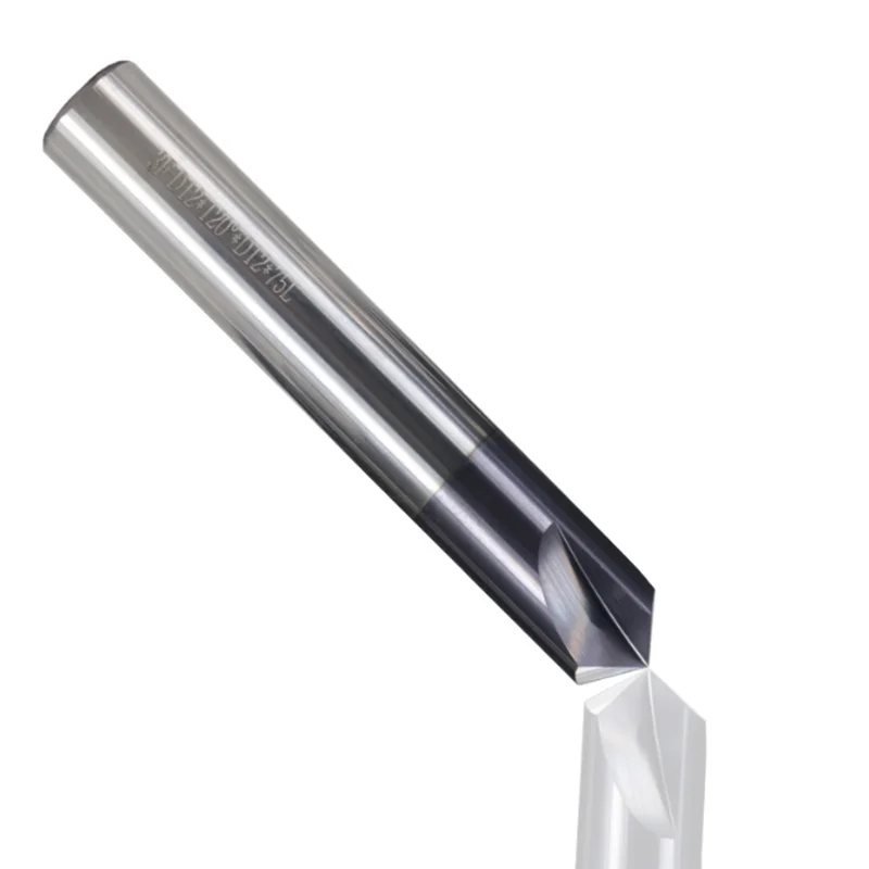 Imagem -05 - Carbide Chamfering Milling Cutter Flauta Router Bit Bit de Gravura para Alumínio Cobre Cnc End Mill 60 90 120 Graus
