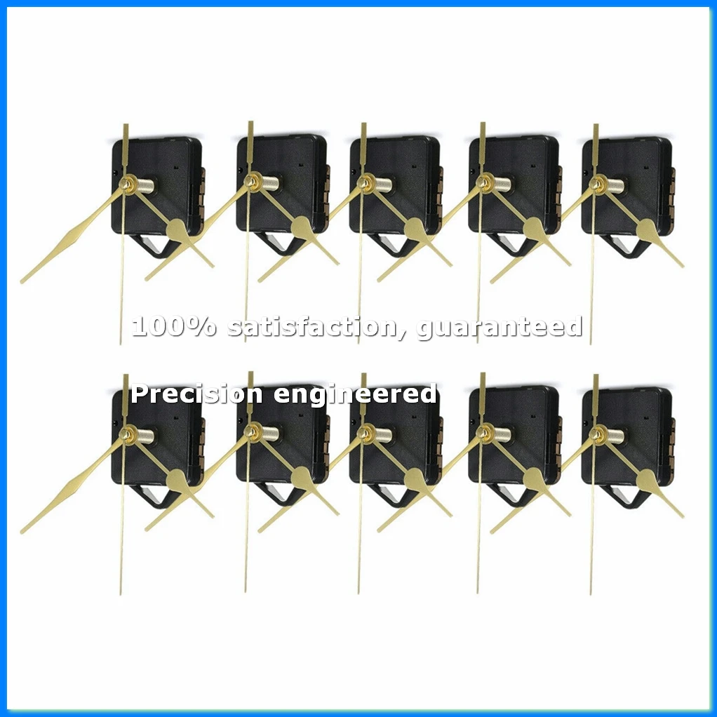 10Pcs 18mm Silent Movement Sets DIY Spindle Hands Wall Quartz Clock Movement Mechanism Repair Tools Part Clock Kit-DTD2