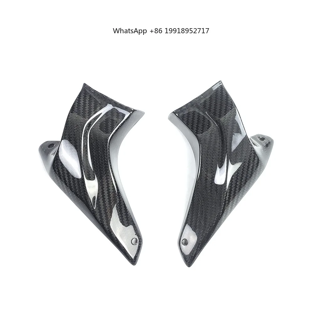 For Motorcycle Brake Calipers with Hole Spacing of 100/108 Carbon Fiber Modified Front Brake Calipers air Guide Outlet Radiator