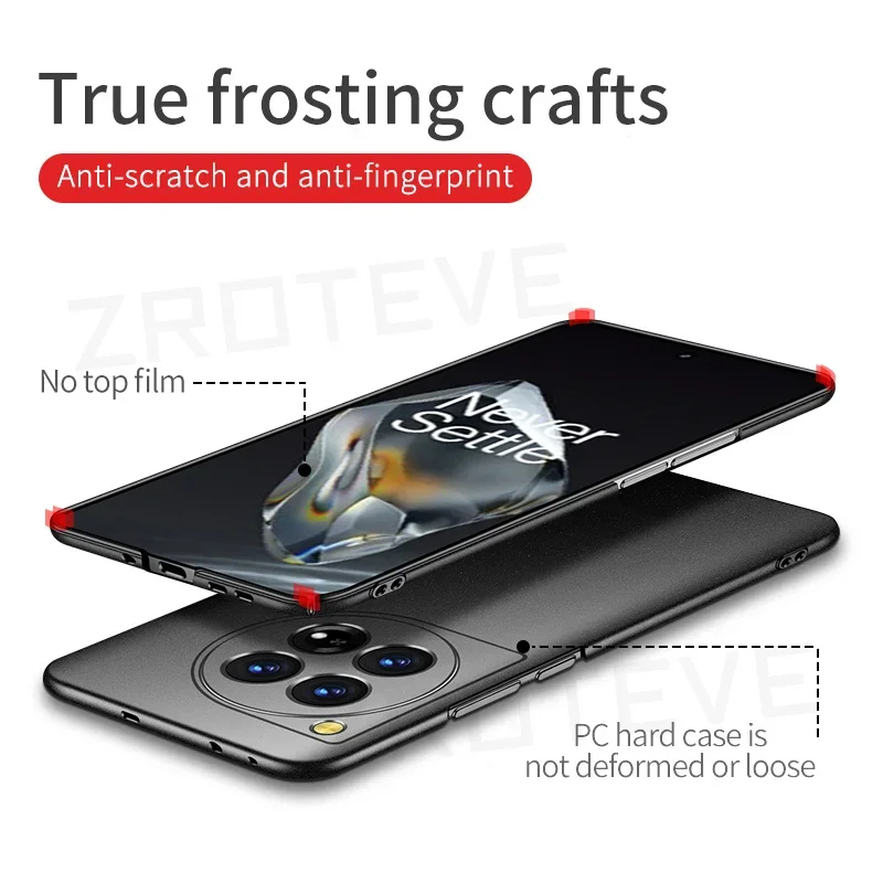 For OnePlus12 Case ZROTEVE Slim Hard PC Matte Cover For OnePlus 12 12R One Plus 11 R 11R OnePlus11 OnePlus11R OnePlus12R Cases