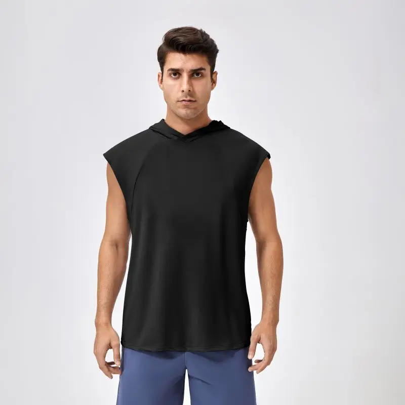 

Quick Dry Sleevesless T-shirts for Men Outdoor Running Basketball Fitness Breathable Tops for Adults Gym Exercise T-shirts