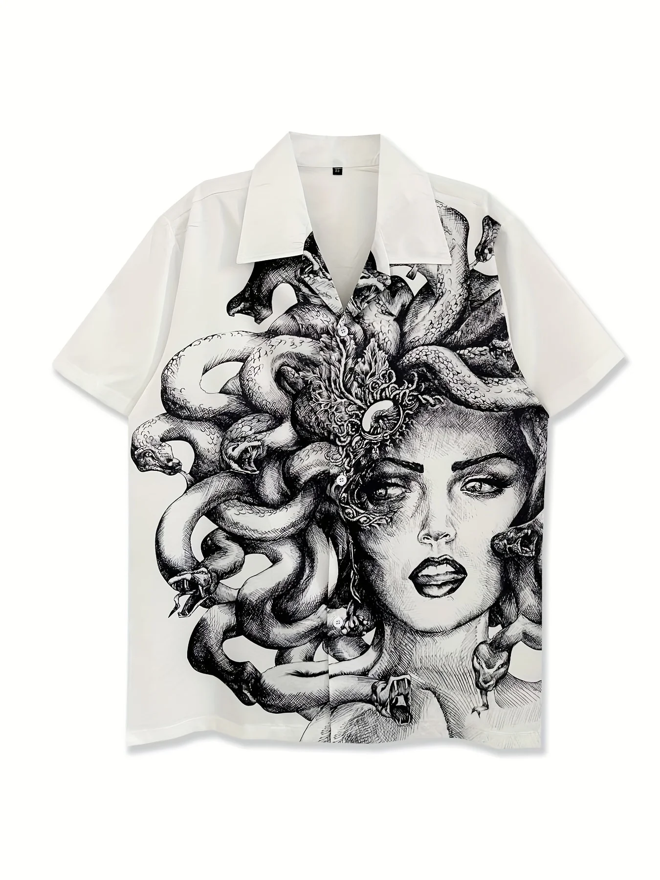 

2026 Summer New Style Men's Short-Sleeved Shirt with 3D Pattern Printing Casual Fashionable Comfortable Soft Breathable