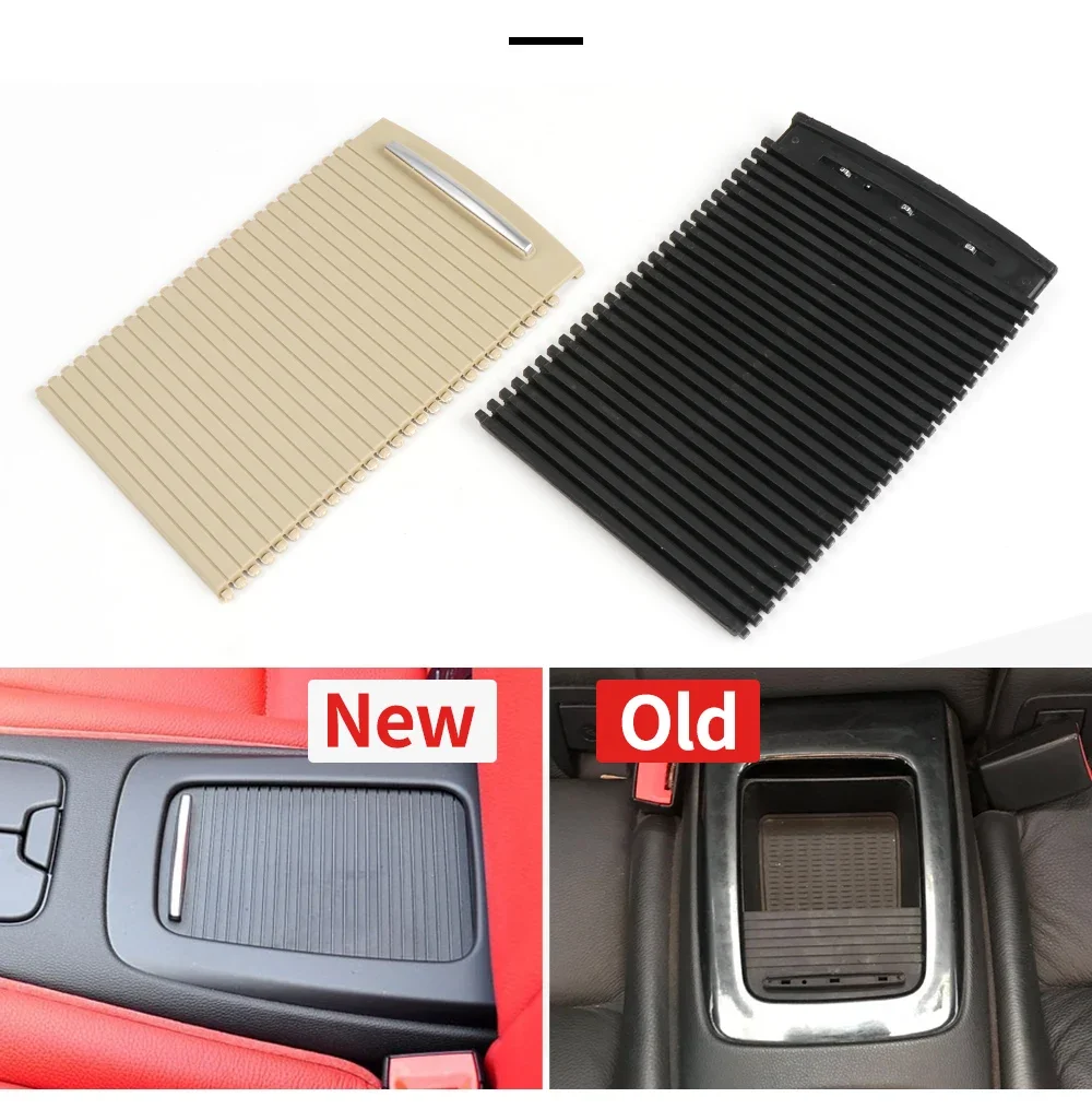 Für BMW E92 E93 M3 Auto Hinten Konsole Ablage Abdeckung Trim Abdeckung Rutsche Rollo Abdeckung Wasser Tasse Halter Vorhang 51166963913 – Detail 5