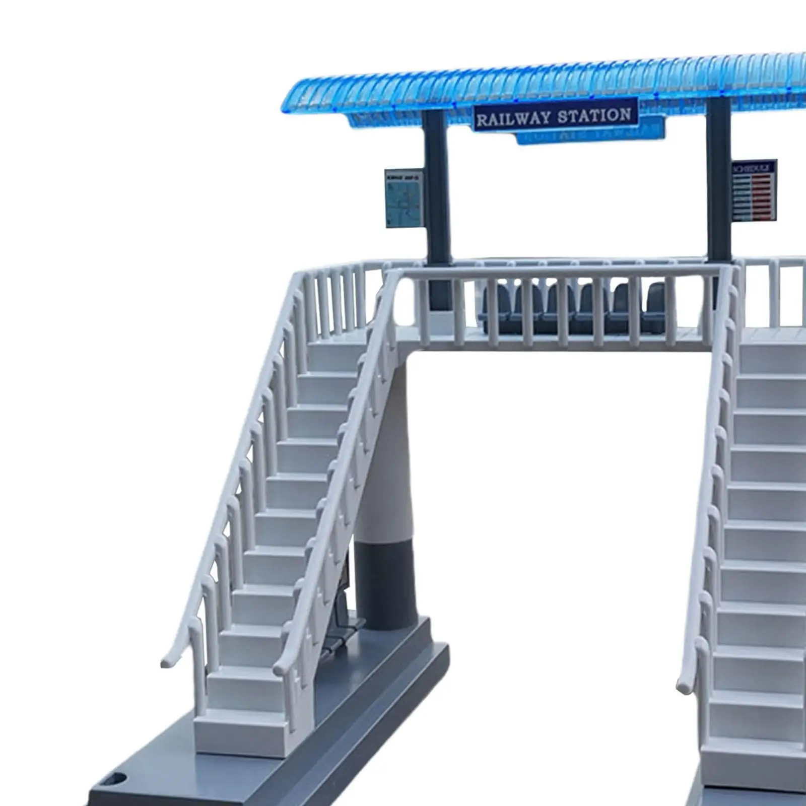1/87 architectonisch modelsimulatie treinstation, voor decoraccessoire
