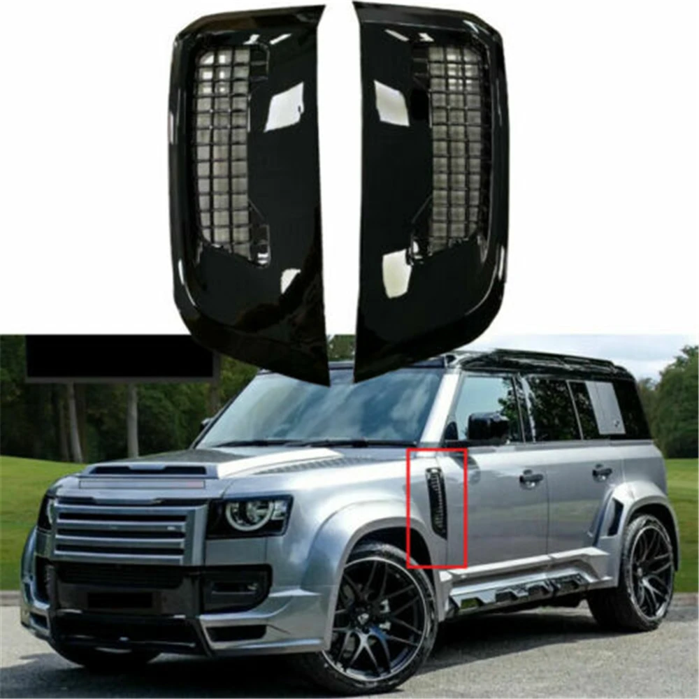 

2Pcs Side Vent Fender Fits for Land Rover Defender 110 4D 2020-2023 Lumma Style