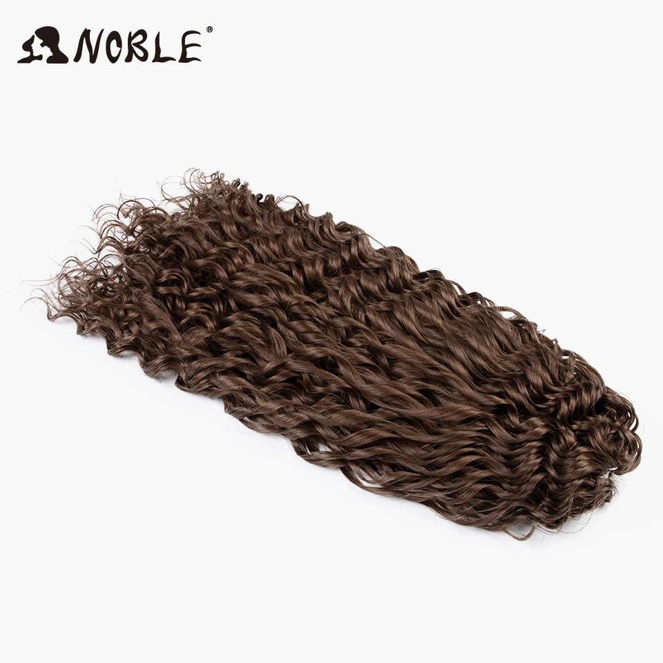 Noble Deep Wavy Twist Crochet Hair Synthetic Afro Curly Hair Crochet Braids High Temperature Fiber Braiding Hair Extensions