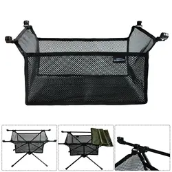 Under the Table Mesh Pouch Outdoor Folding Net Bag Picnic Under Table Storage Hanging Pocket for Desk Box Tripod Organizer Mesh