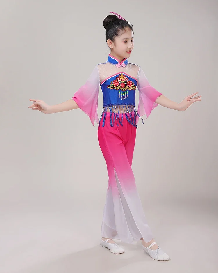 경연 어린이 클래식 무용 코스튬, 중국 무용 연습 코스튬, 무대 공연, 코스튬 무용 의상
