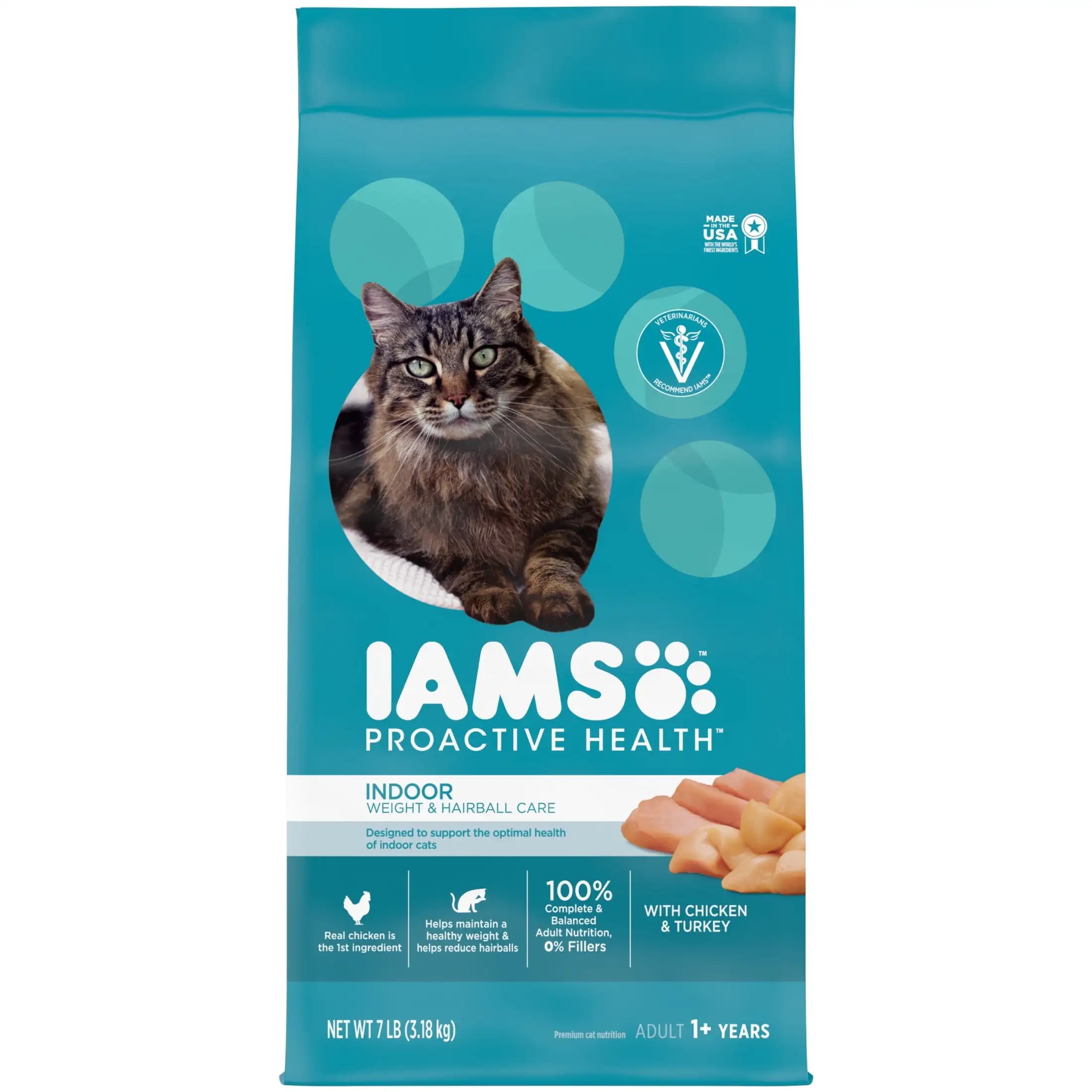 

Iams Proactive Health Chicken and Turkey Dry Cat Food, 7 lb Bag
