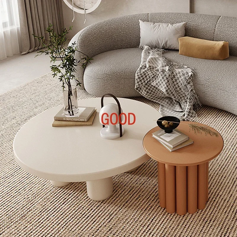 Minimalist Entryway Coffee Tables Korea Round Breakfast Multipurpose Side Table Large Magazine Stolik Kawowy Home Furniture