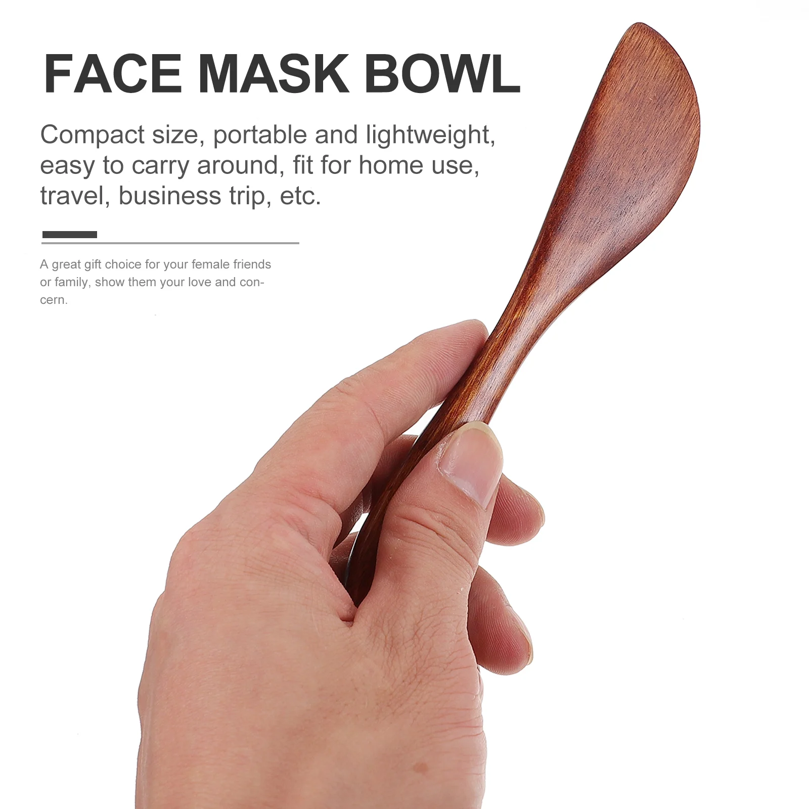 4 Pcs Four Piece Facial Mask Bowl Mixing Tool Masks Face Beauty Salon Drop-resistant Stirring Tools Wooden Brush DIY