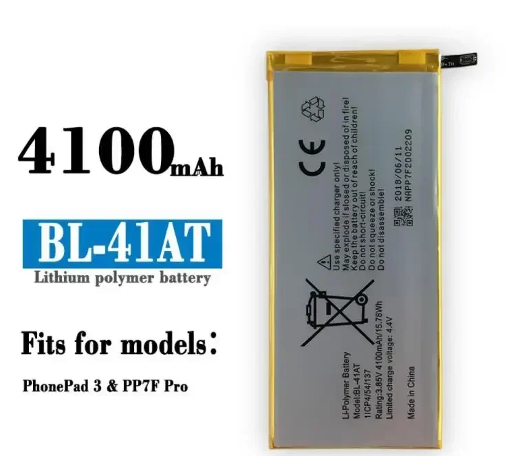 for Voice Transmission Tecno 7e/Pp7f Pro Mobile Phone BL-41AT Built-in Battery New Large Capacity Battery