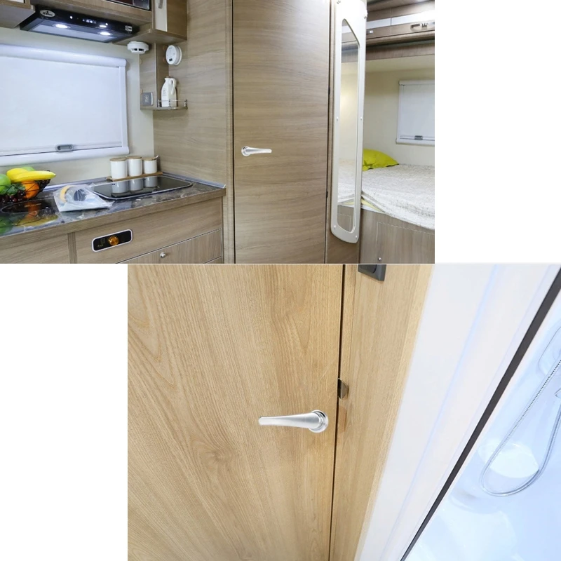 Safe Trailer RV Bathroom Toilet Door Lock Caravan Boat for Latch Handle Knob For Camper Cargo Furniture Hardware