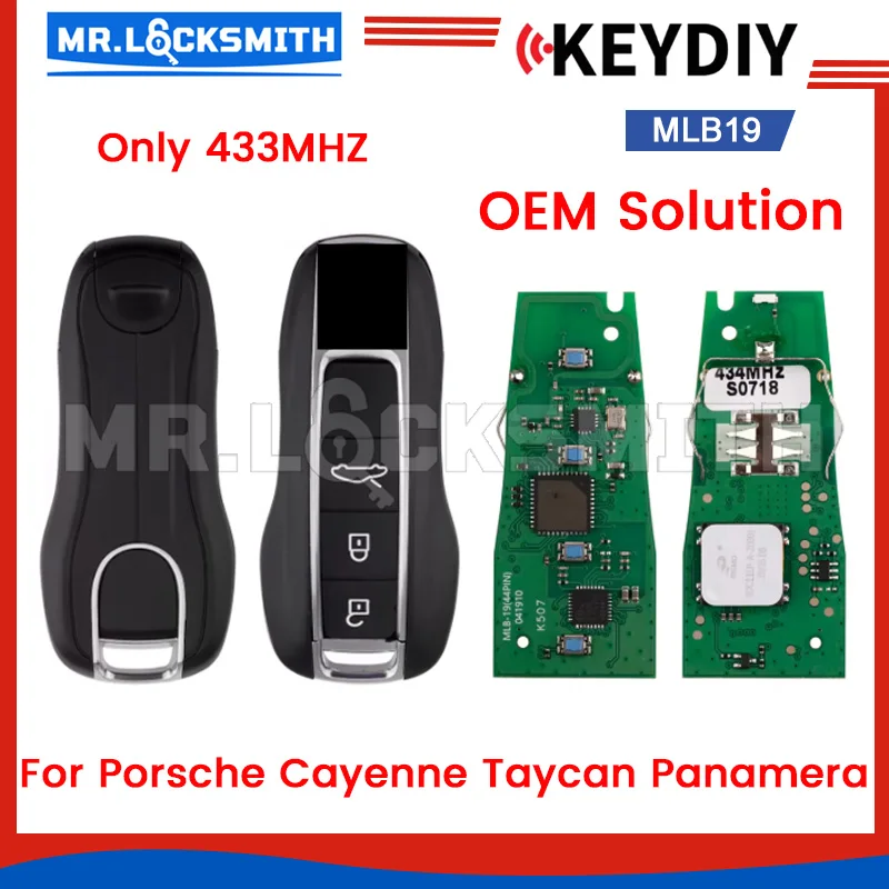 MR.LOCKSMITH KEYDIY MLB19 Universal Smart Key OEM PCB Board With Shell For Porsche Cayenne Panamera