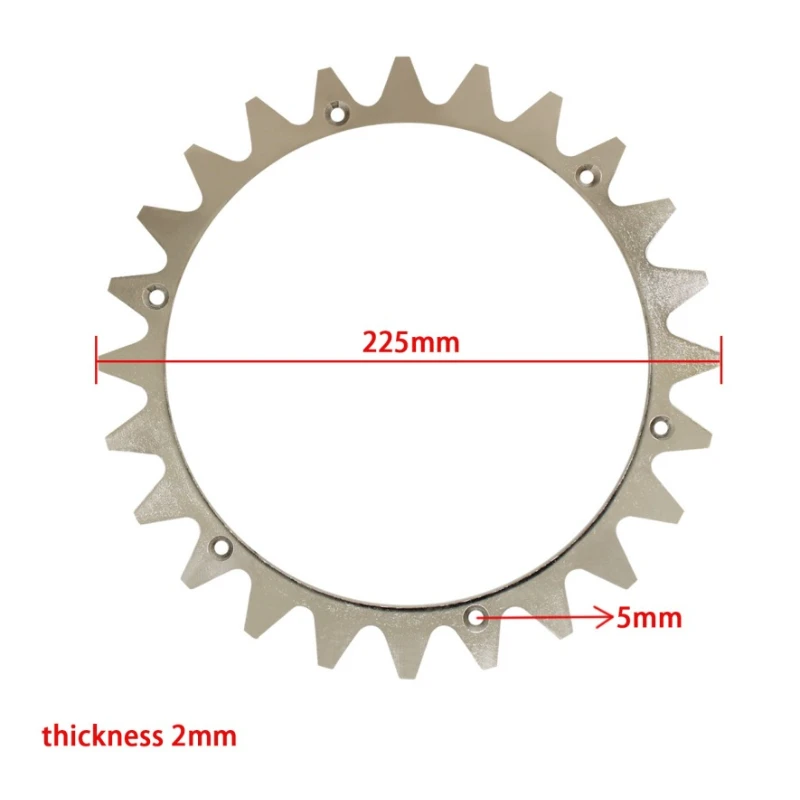 مسامير جزازة العشب الآلية بسمك 2 مم مع 14 براغي لتحسين الجر لمسامير عجلة الجر Worx Landroid L 255 مم #2