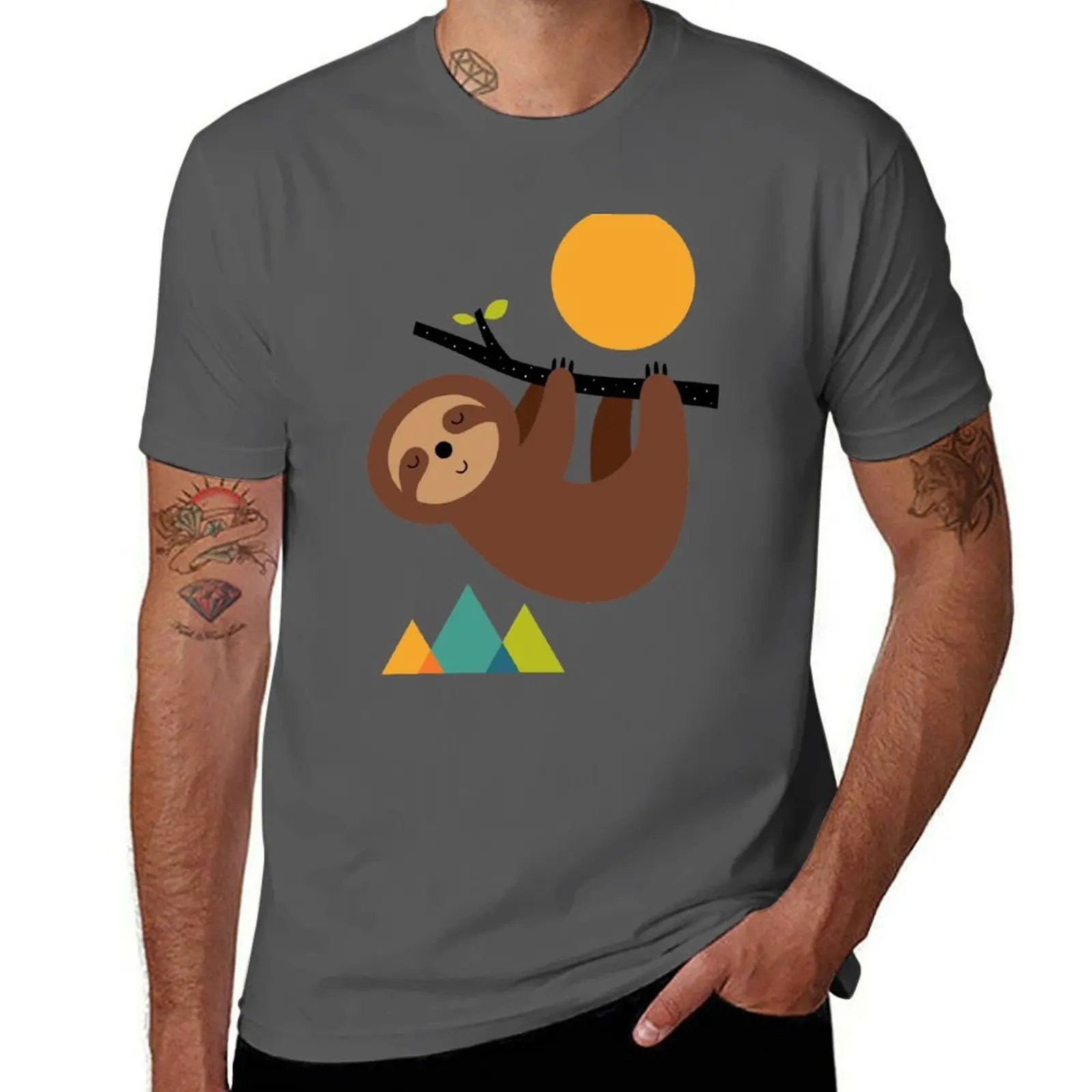 

Keep Calm And Live Slow T-Shirt man t shirts cotton man t shirt cotton T-Shirt