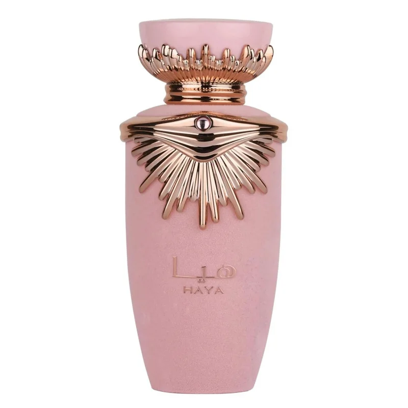 

Lattafa Haya Eau de Parfum Spray for Women and Men Unisex Floral Fruity Fragrance Long Lasting 100ml 3.4 Fl Oz Luxury