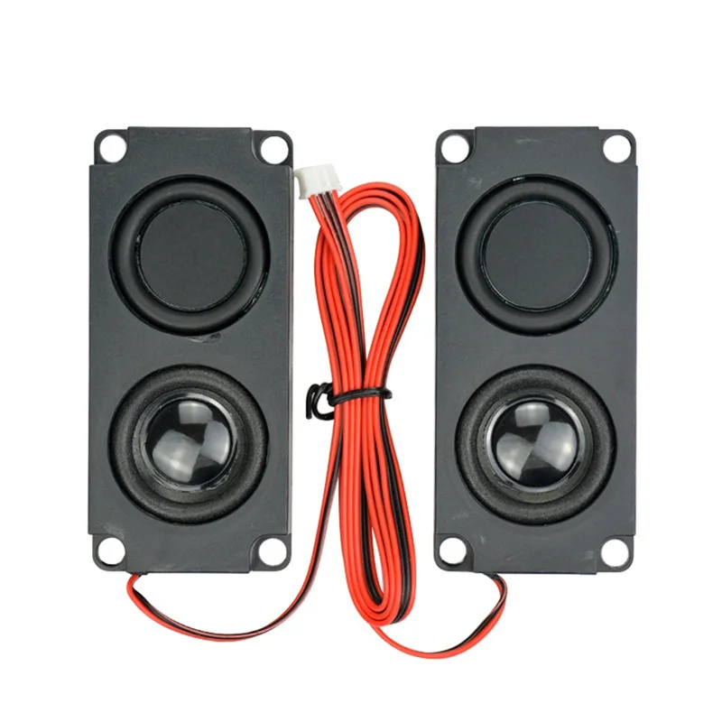 ABMF-2Pcs Compact Square Speakers Sound System 45100 Speaker Ideal For Home Audio & Portable Use