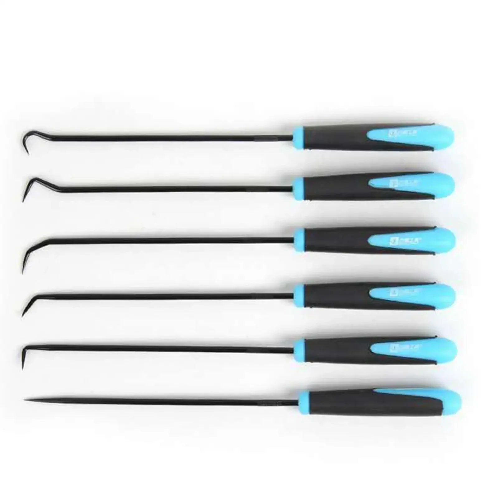 6Pcs 240mm Oil Seal Hook Set - Sturdy Portable O Ring/Gasket Remover for Industrial Vehicle/Truck Workshop Maintenance