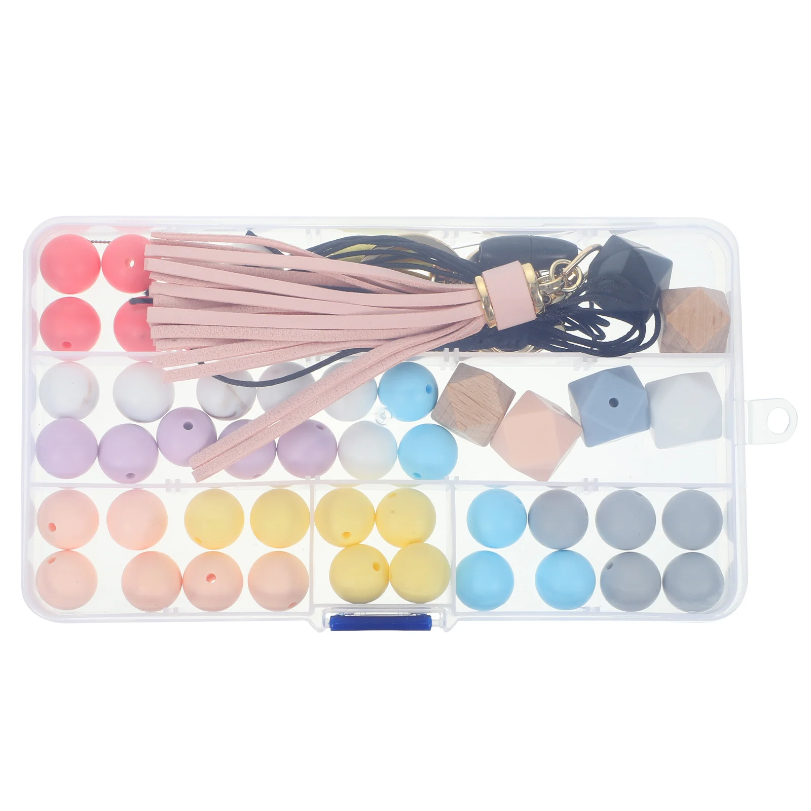 

DIY Bracelet Silicone Beads Keychain Pendant Set Small Manual Loose Silica Gel Craft Lovers H made Accessories