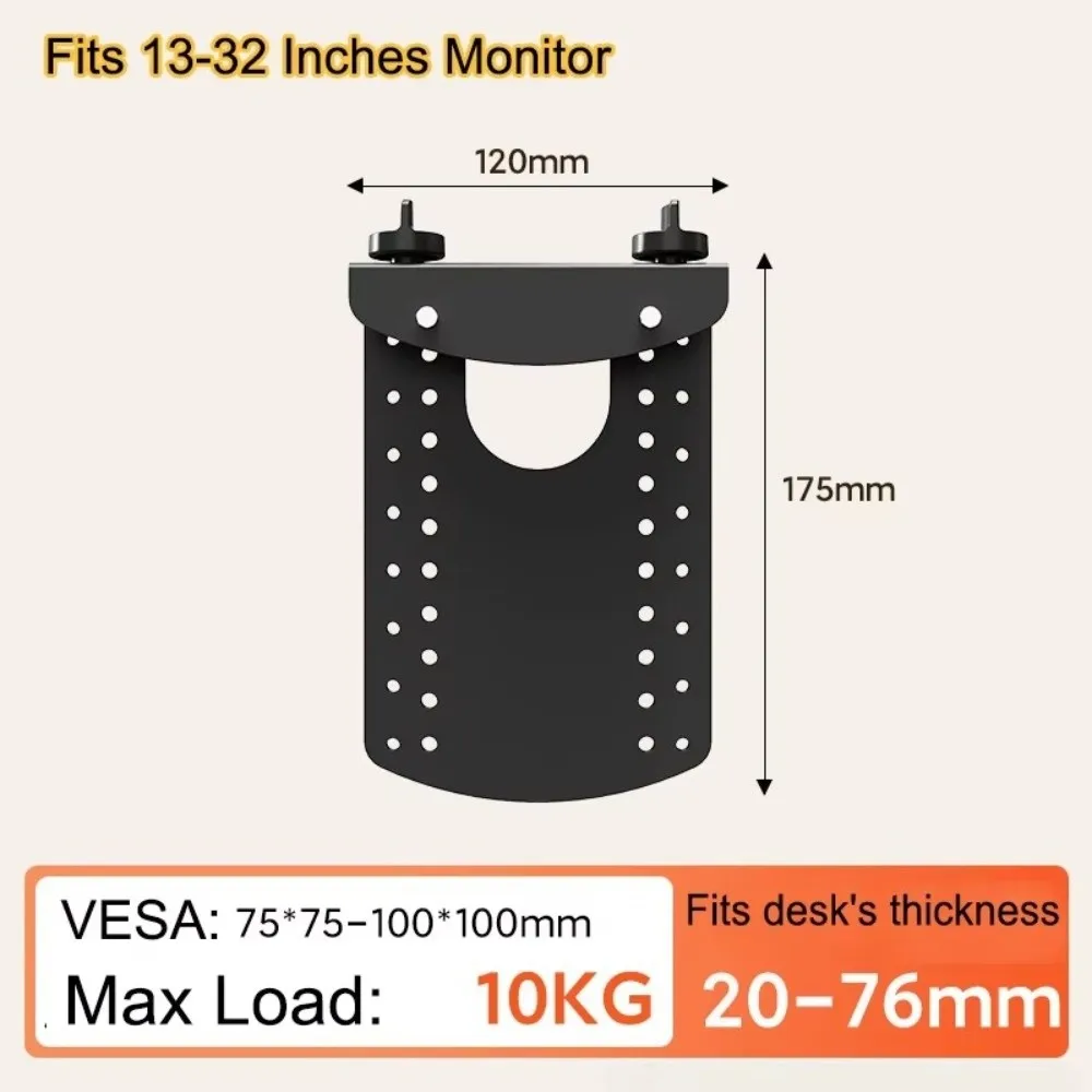 Non-Mounting Mount Adapter Bracket Kit Iron Up To 22 Lbs Display Bracket Height Increasing Hanging Bracket