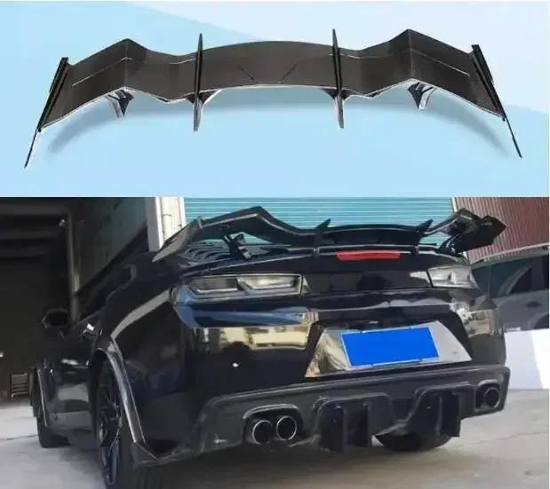 

New！ For Chevrolet Camaro 2016 2017 2018 2019 FRP/ Real Forged Carbon Fiber Car Rear Wing Trunk Lip Spoiler