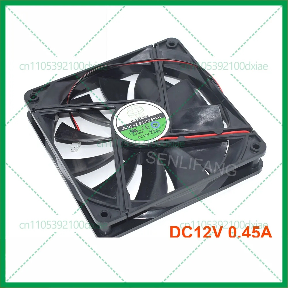 

3pcs 135MM 135x135x25MM New Chassis Power Cooling Fan S1352512H DC12V 0.45A 2 Lines For GLOBE FAN RL4Z