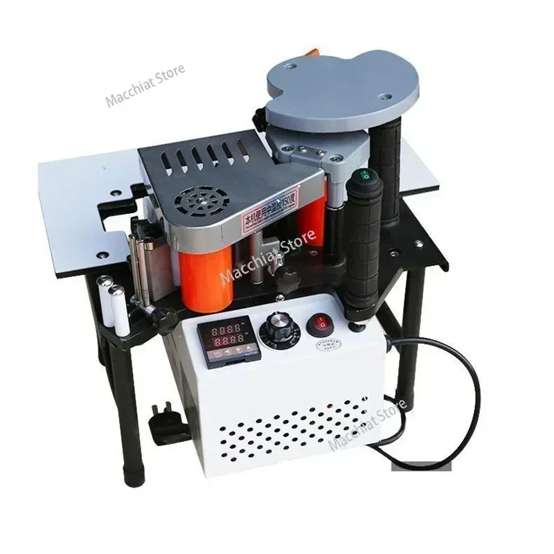 1100W Small Manual Edge Banding Machine Double Side Gluing Portable  Bander Woodworking    220V Factory