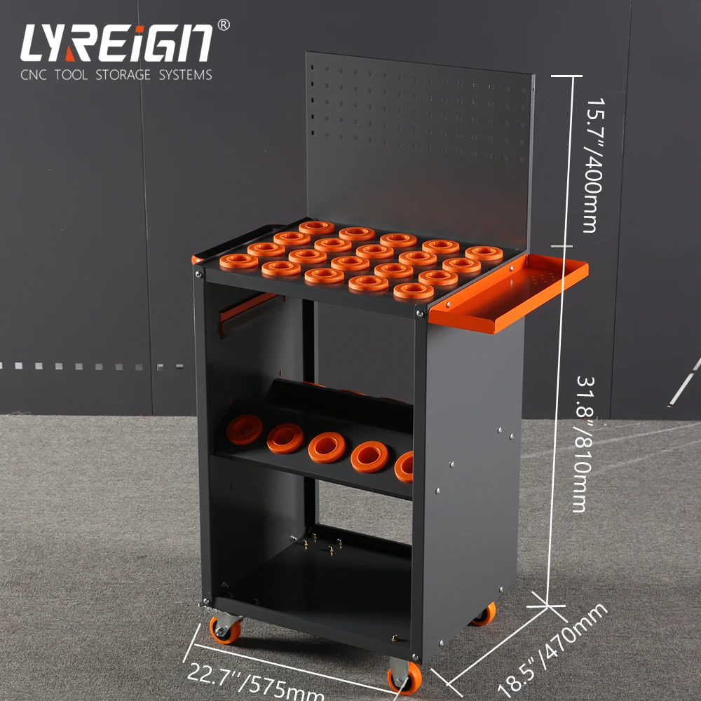 LYREIGN CNC Tool cart Solid Stater Toolbox Workshop 6s Management Large Capacity Tool cart