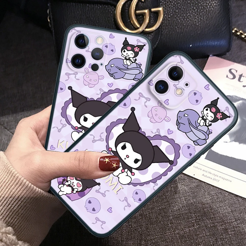 Z121 Kuromi Soft Case for Samsung A13 A20 A30 A20S A21S A22 A30S A31 A32 A33 A42 A50 A50S A51 A52 A53 A71 A73 A81 A91