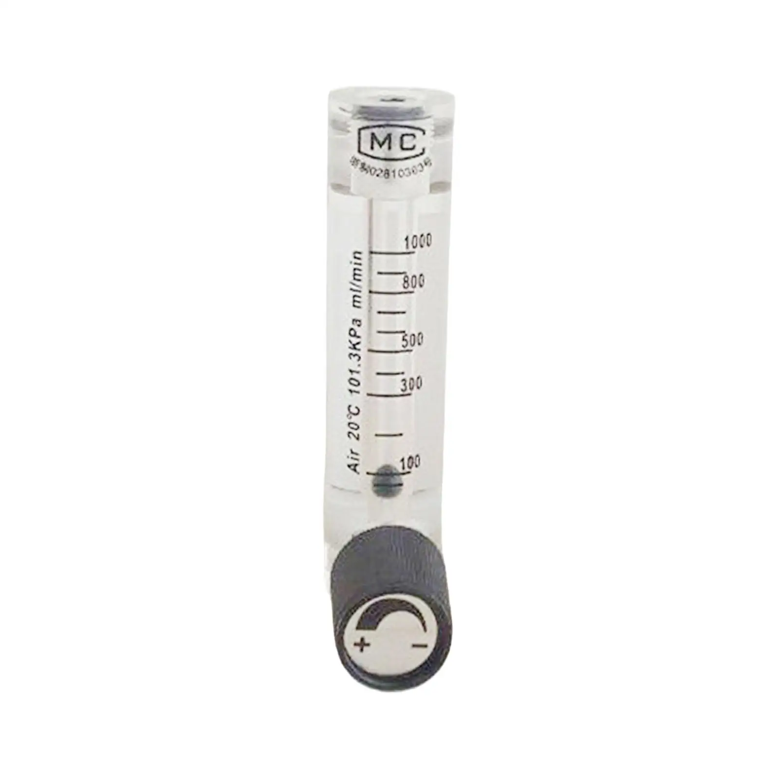 Débitmètre numérique transparent, remplacement facile, portable, haute performance, réglage du débit, débitmètre d'air H=90mm