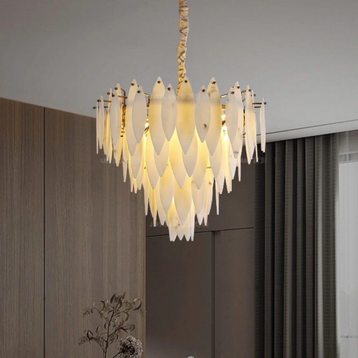 Marble Pendant Light Led French Luxury Living Dining Room Decor Chandeliers For Villa Loft Bedroom Designer Hanging Lamp