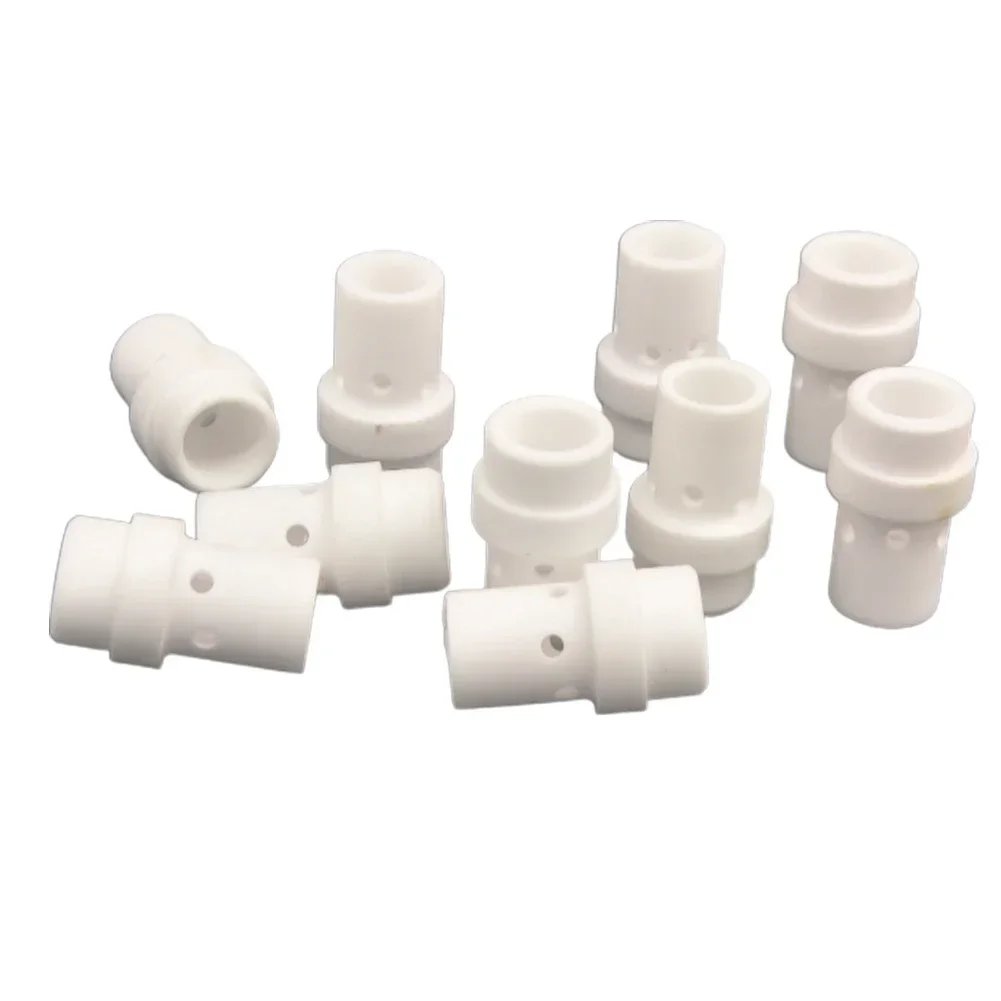 20pcs Gas Diffuser 24KD/36KD Accessories Ceramic Consumables Diffuser For Gas Head MIG Parts High Quality