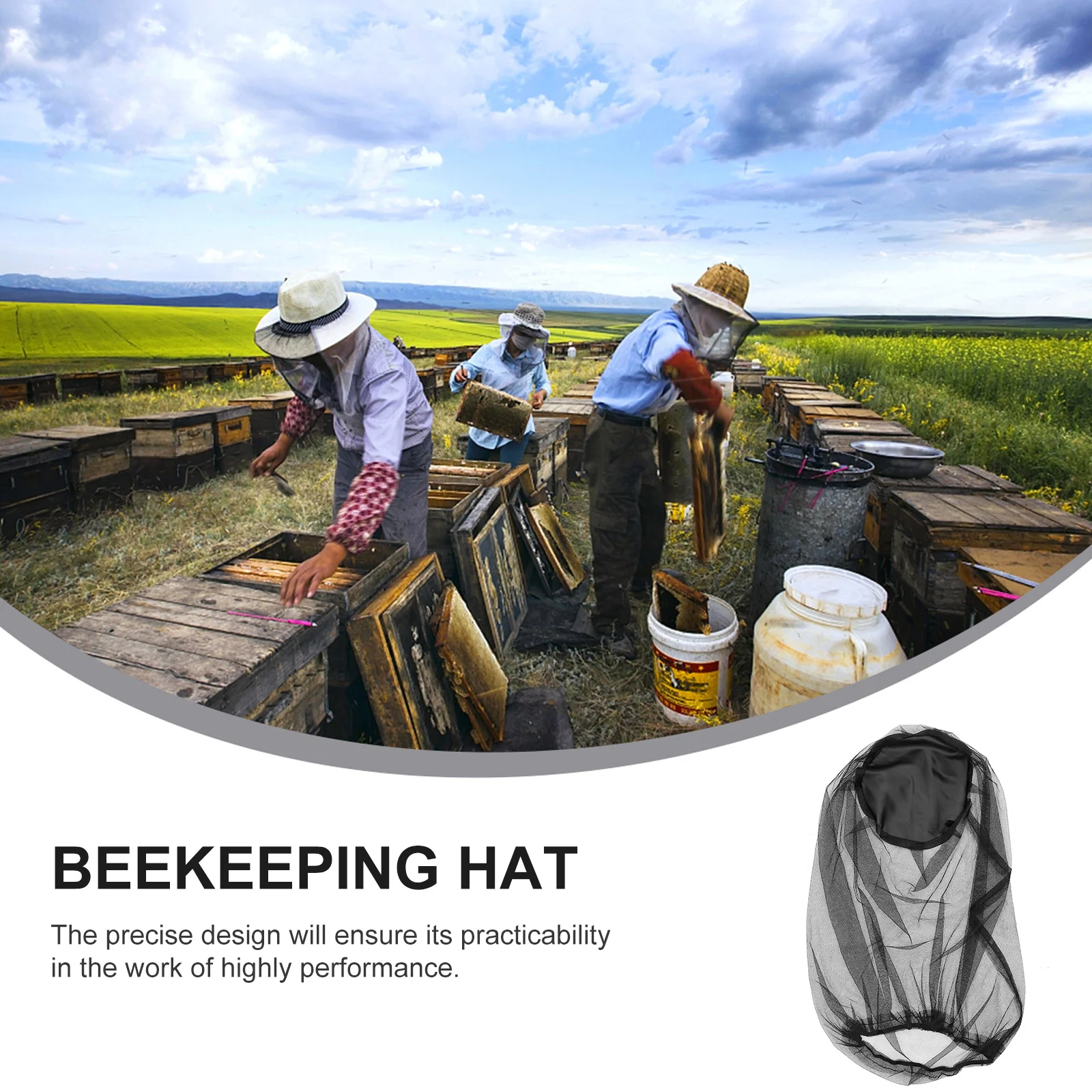 

Mosquito Hat Fishing Net Mesh Cap Outdoor Beekeeper Beekeeping Prevention Protective Gauze Veil Has