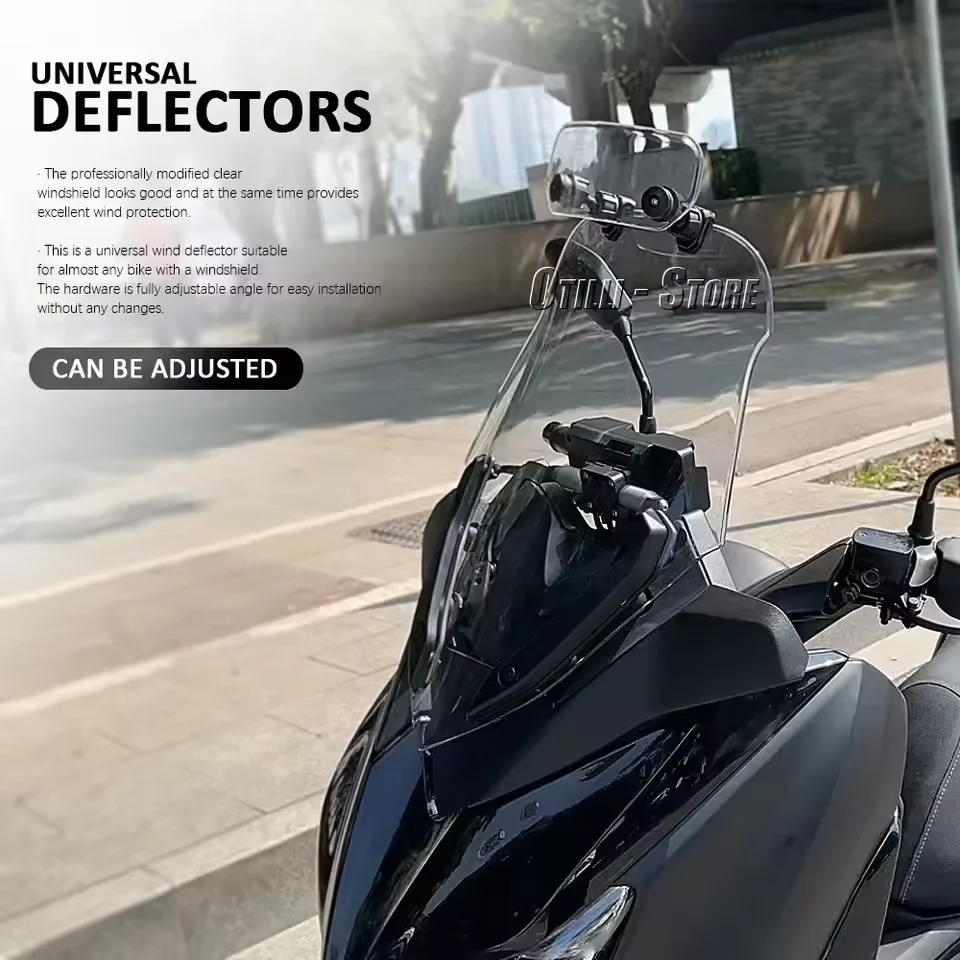 

New Motorcycle Windshield Universal Windscreen Spoiler Extension For BMW R1200GS R1250GS For Honda For Yamaha Tracer 9 GT MT09