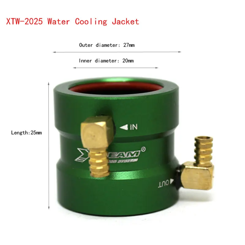 X-team 2025 2425 2830 2840 3640 3650 4040 4050 4068 5350 5357 All-metal Water Cooling Jackets for RC Boat Brushless Motor