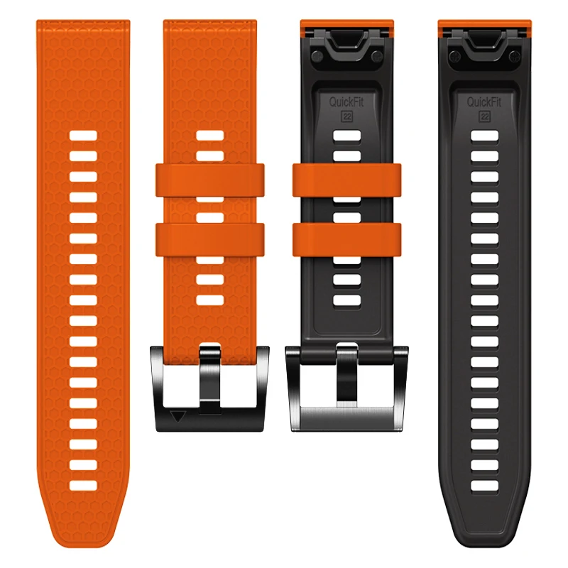 Quickfit 22mm Silicone Strap For Garmin Approach S70 S62 Instinct Forerunner 965 955 945 935 Epix Pro 2 47mm Wristband Bracelet