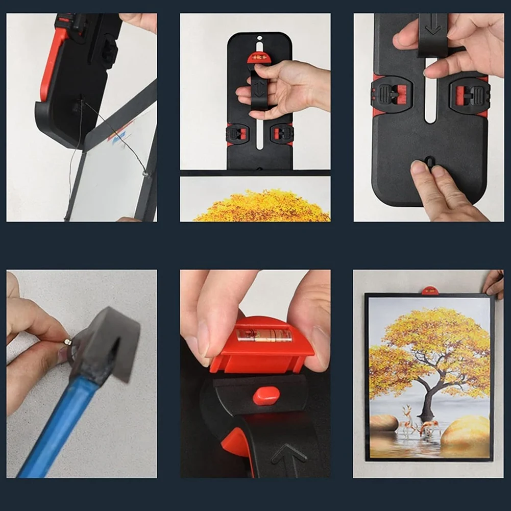 Picture Hanging Tool, Picture Hanger Tool Photo Frame Hanging Leveling Tool Picture Leveler Tool Frame Hanging Kit-Hot