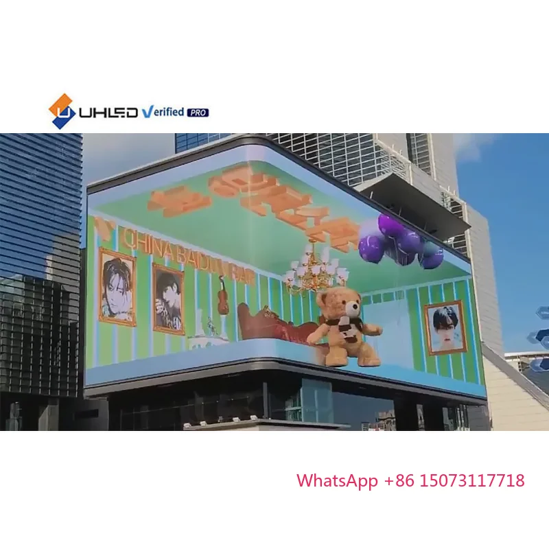 방수 IP66 야외 광고용 LED 스크린 P6 P10 96X96 고정 설치형 LED 디스플레이 스크린 알루미늄 캐비닛 LED 스크린