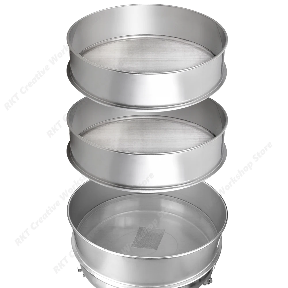 Sifter Mesh Screen 304 Stainless Steel Mesh Sieve Test Multi-Purpose Flour Powder Pigment Liquid Filter Laboratory Test 20/30/40