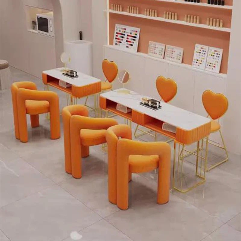 

Профессиональный современный маникюрный стол, туалетный столик, роскошный дизайн ногтей, простые столы для ногтей, мраморная столешница для хранения, мебель для салона LLMT