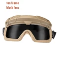 tan-black lens