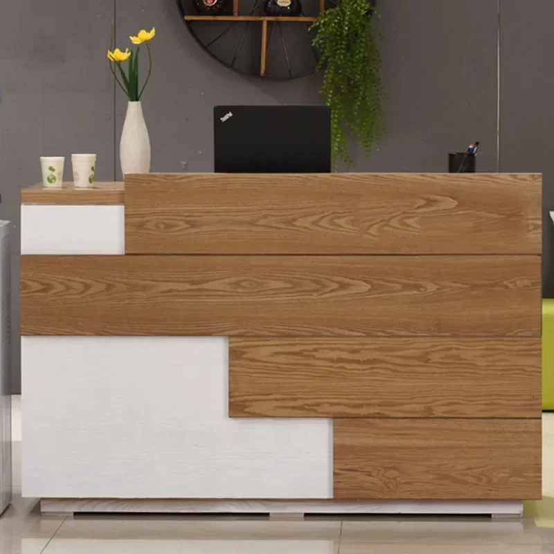 

White Pulpit Front Desk Restaurant Tables Modern Office Pulpitos Hair Salon Shop Counter Bar Register Kassentisch Shop Furniture