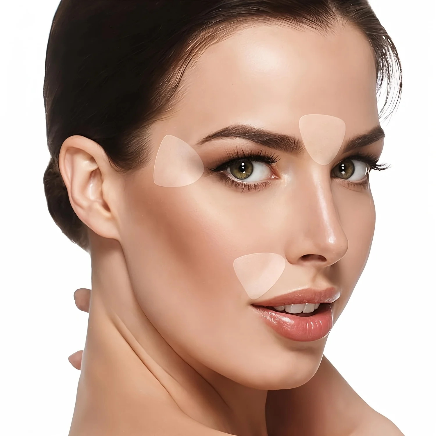 90/120pcs Facial Patches, Use the Facial Smoothing Patches Throughout the Night, with a Triangular Facial Contour Design
