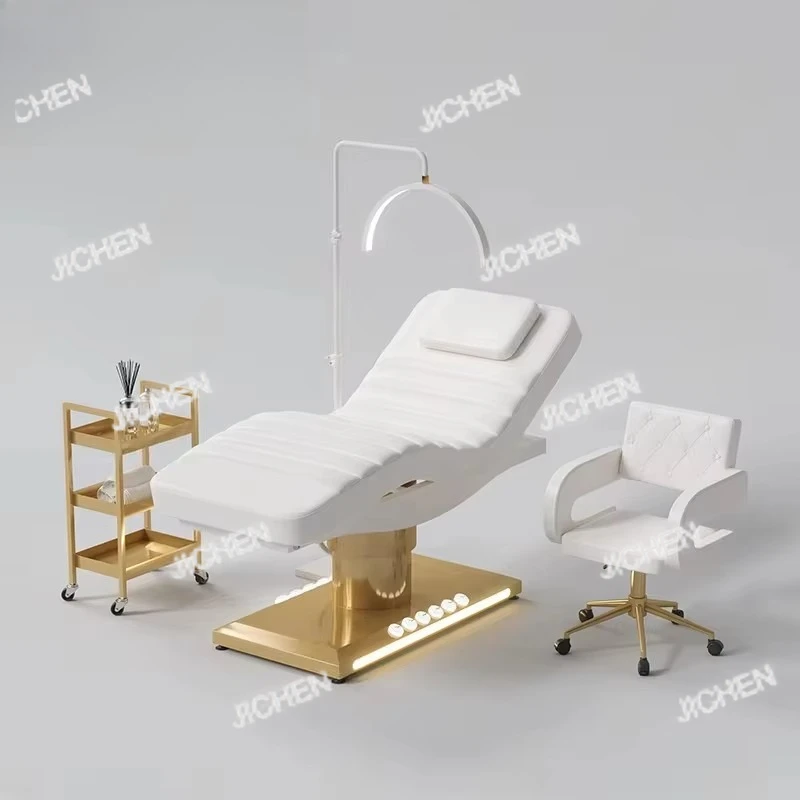 

JC Modern Furniture Facial Spa 3 Motor Electric Salon Reclining Beauty Treatment Bed