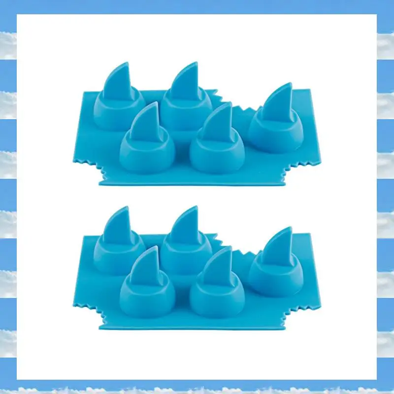 

A11I Silicone Sharks Fin Shape Ice Tray For Freezer,Diy Sharks Fin Jello Mould Mold, Sharks Lovers Ice Molds Gift