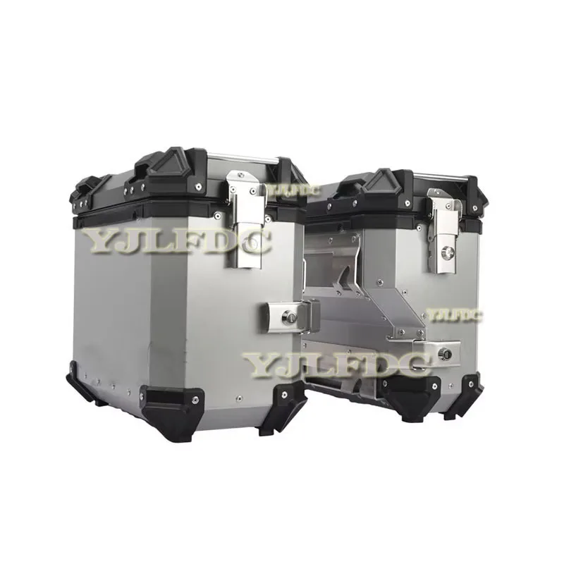 38L 알루미늄 합금 범용 오토바이 리어 탑 박스 사이드 러기지 케이스 파라 모토스 스토리지 트렁크 잠금 여행 박스 고품질